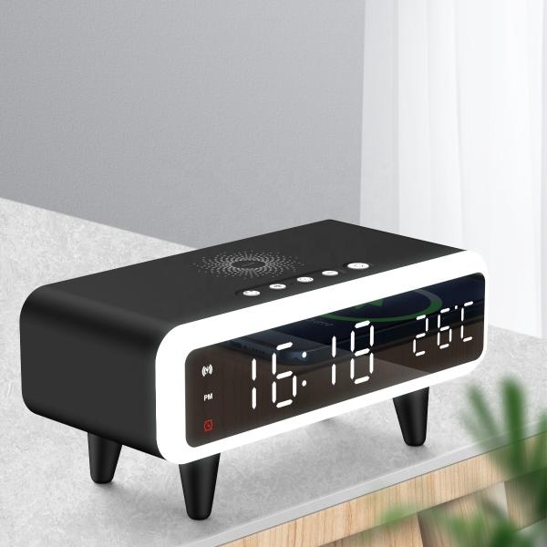 Compatible Alarm Clock With Qi Wireless Charging