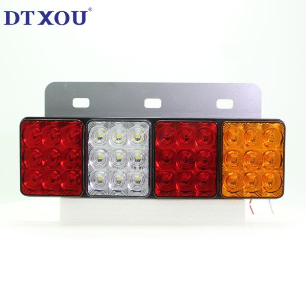 Truck trailer accessory combination indicator light three color LED tail light turn indicator light
