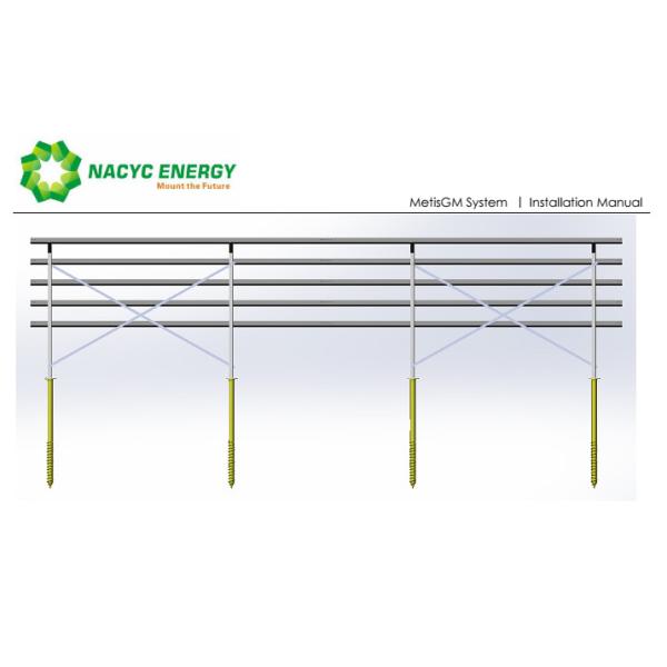 Nacyc Designed Large Scale Solar Deployment Ground Mount System PV Energy Mounting Structure