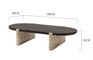 China Nordic Modern Hotel Furniture Natural Stone Coffee Table on sale