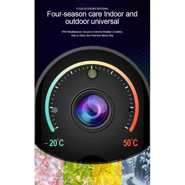 Battery HD Wifi Smart Intelligent Camera Human Motion Detection Security Full Color
