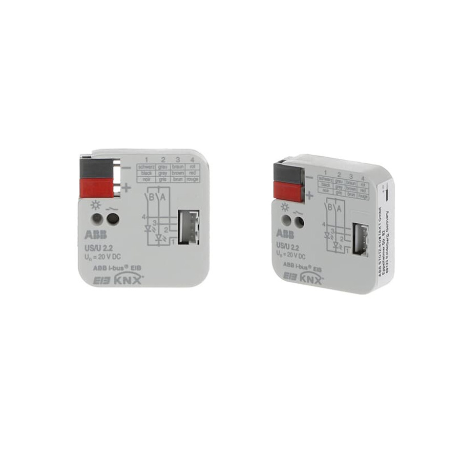 US/U 2.2 ABB Universal Interface 2-Fold Binary Input for Conventional Push