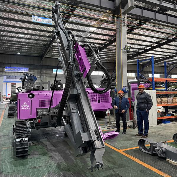 Top Hammer Drilling Machine High Efficiency Blast Hole Drill Rigs Portable Small Drilling Rig