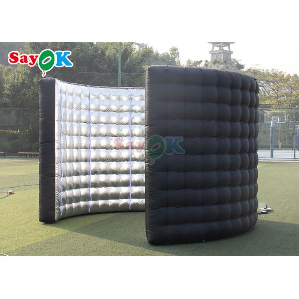 Automatic Inflatable 360 Photo Booth Wall Wedding Party Enclosure Backdrop With Led Light