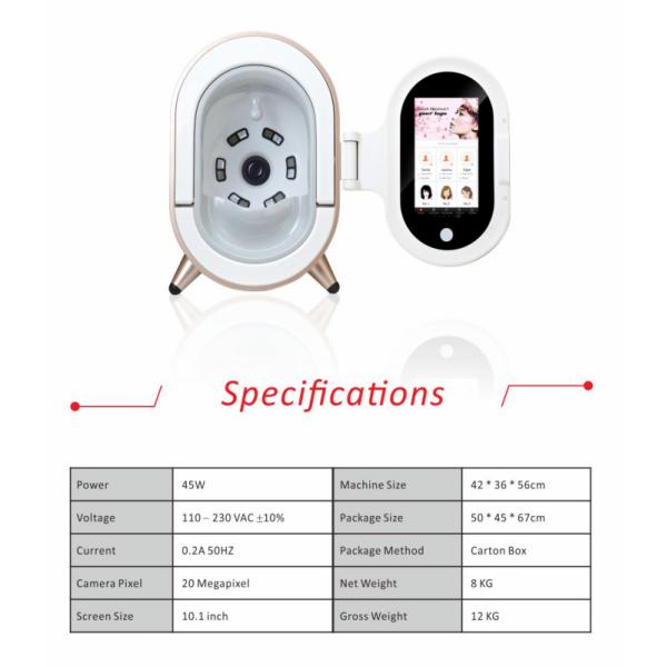Goemcy Skin Tester 3D Face Magic Mirror Face Analyzer Machine