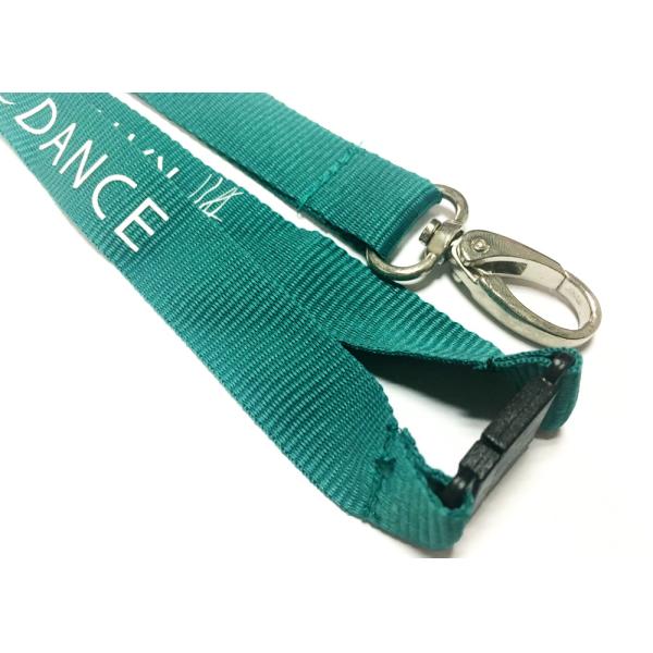 Egg Hook Custom Polyester Lanyards Flat Designed Color Wide Neck Strap