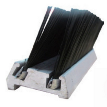 Moving Walk Escalator Skirt Brush With Aluminum Pedestal