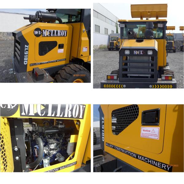 Articulated Miniature Front End Loader 800kg 1000kg Rate Load