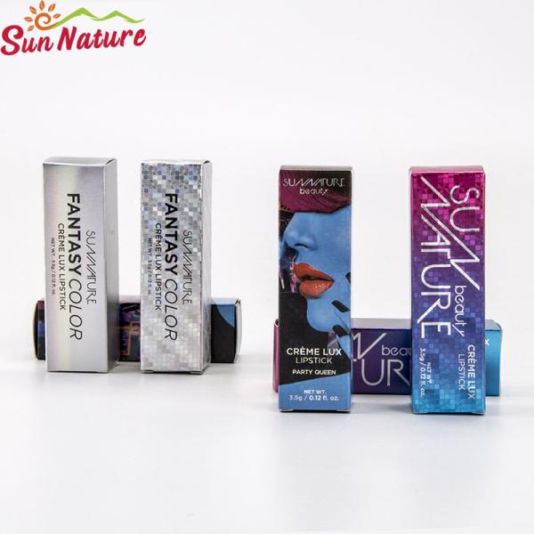 Custom Logo Paper Cardboard Boxes Lipstick Packaging Boxes Embossing / Stamping
