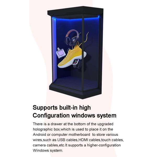75 Inch 3D Holobox 2000nits LCD Transparent