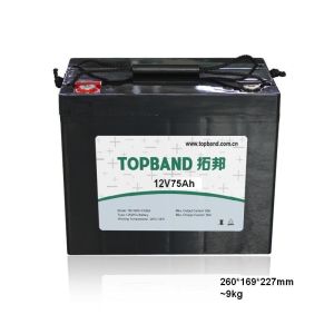 Quality 12v 75ah Battery Lithium Iron Phosphate Batteries CE Approved for sale