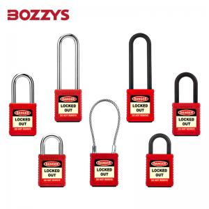 Quality Red nylon body lockout tagout safety padlock to Overhaul of lockout-tagout equipment for sale