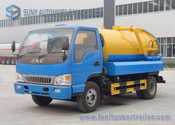 Buy JAC RHD LHD 6000L  Sewage Vacuum Truck With Pump 6000 L Water Tank Volume at wholesale prices