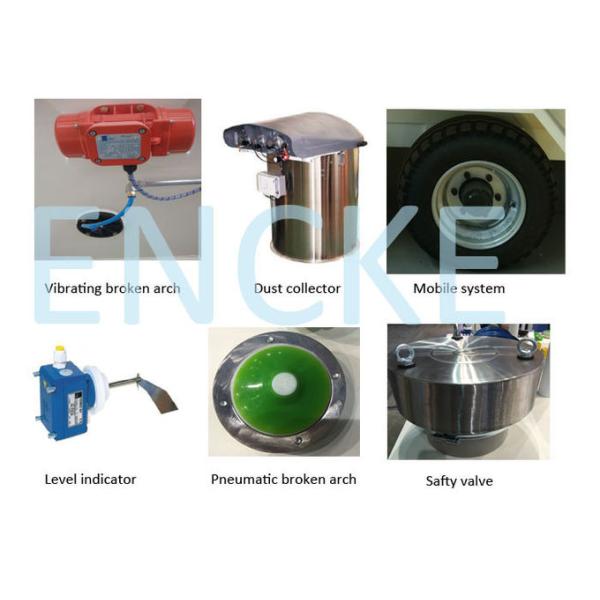Industrial Small Mobile Cement Silo Cement Storage Steel Frame 17 m³