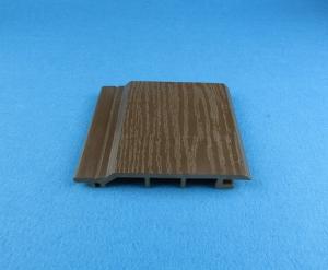 Quality Mothproof Exterior Decoration WPC Wall Panel Brown Color Weather Resistant for sale