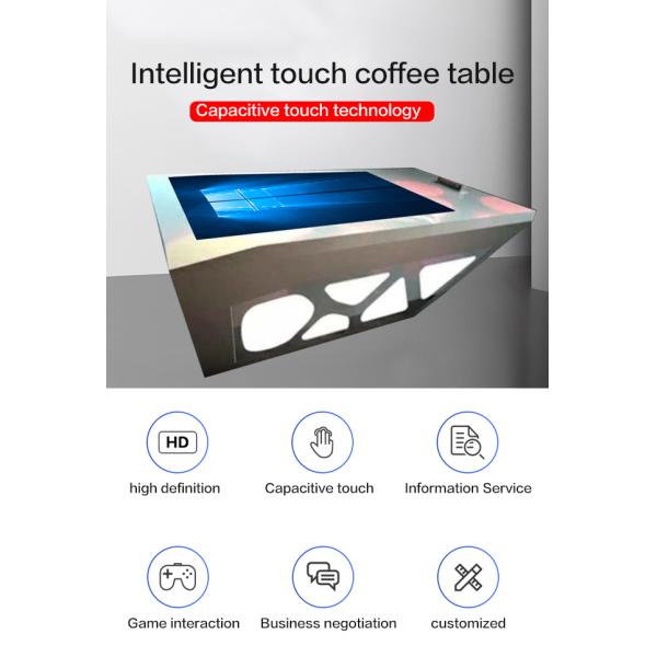 Customizable 55 Inch Touch Screen Coffee Table Waterproof LCD Advertising Monitor Table