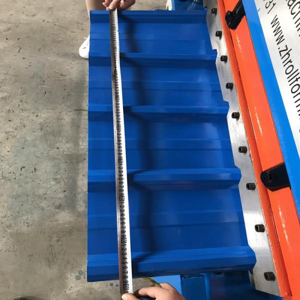Color Steel Glazed Tile / Roofing Sheet Roll Forming Machine PLC Control