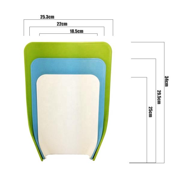 Eco-friendly 3PCS Flexible Kitchen Plastic Chopping Board for Vegetable Cutting 2021