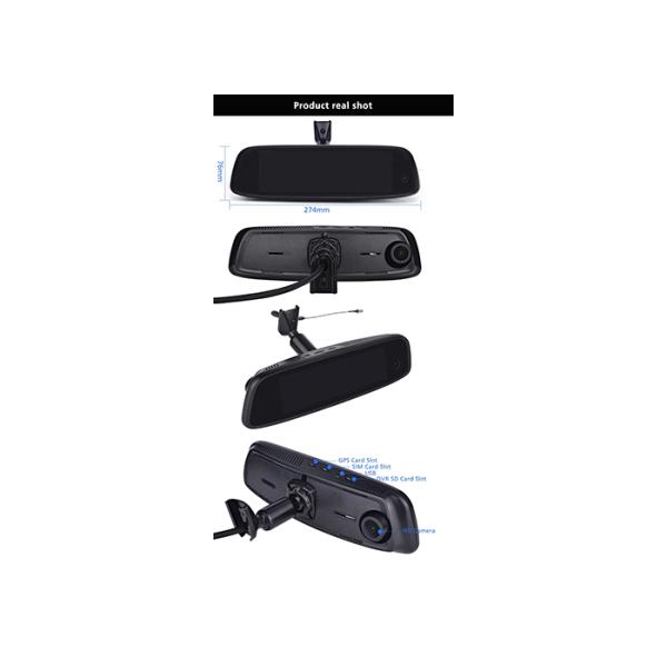 1280x400 IPS touch screen 3 Cameras Android 5.1 4G Car DVR