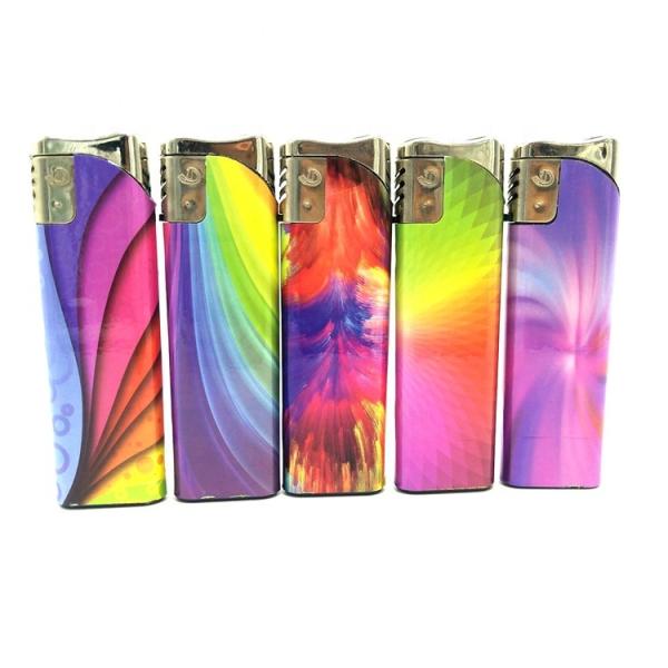 Electronic Cr Flip Plastic Lighter Dy-069 Cigarette Lighter with Customized Request