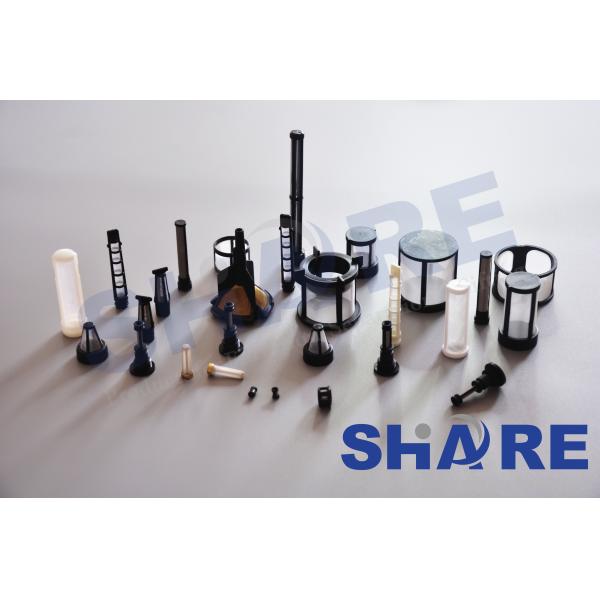 Injection Plastic Polymer Molded Filters Precise Mesh Insert