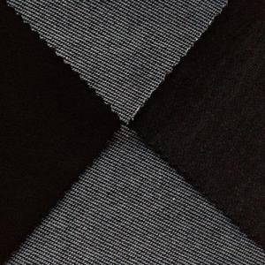 black stretch terry knit fabric for denim jeans