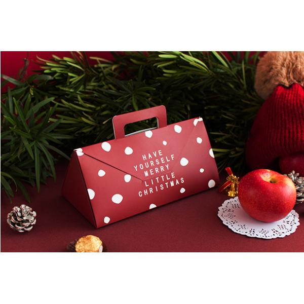 300gsm White Card Elegant Triangle Folding Paper Festive Gift Boxes