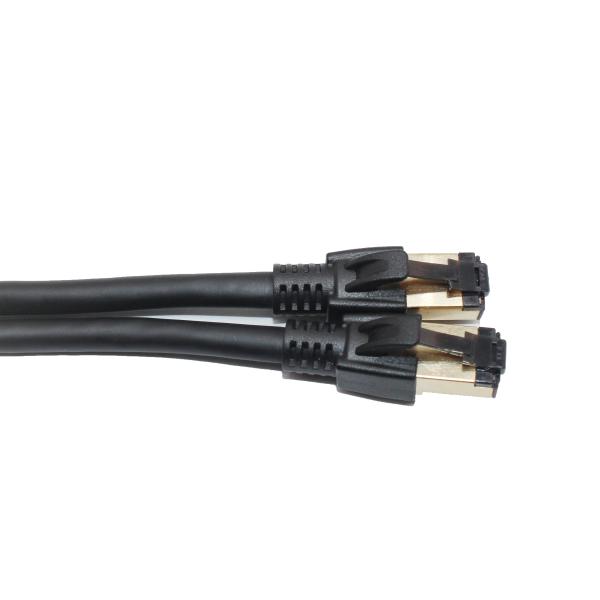 600MHz CAT8 SFTP Patch Cord Ethernet Cable Matter Soft PVC Jacket For Internet Work