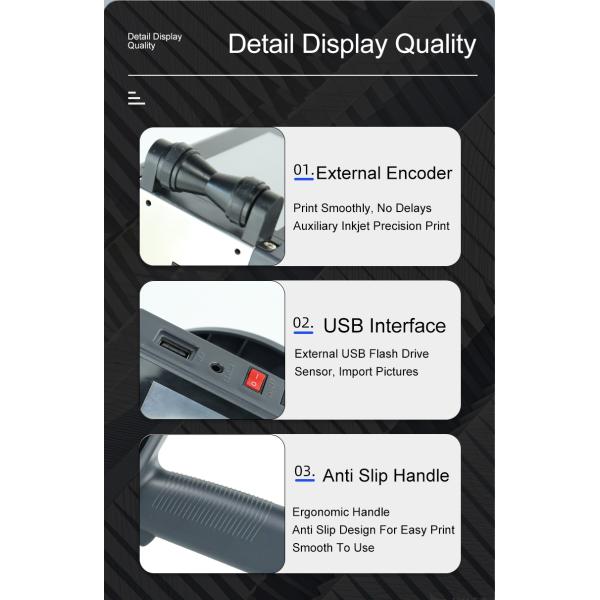 DEMIN T10 Handheld Inkjet Printer Production Date Two-Dimensional Code Logo Printer Packaging Bag Plastic Bottle Inkjet Printer