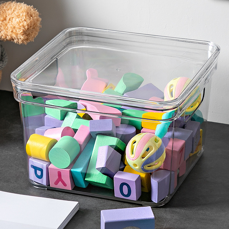 Hot-Selling Wholesale High Transparency Sturdy Durable Large Capacity Minimalist Style Plastic Storage Box for Home Storage