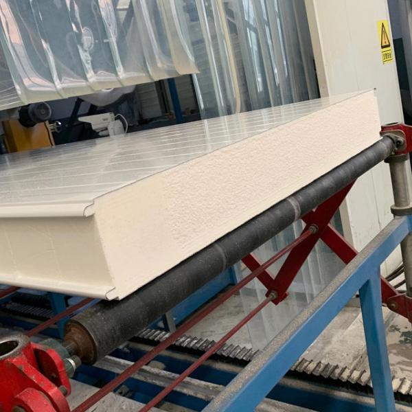 White Polyurethane Cold Room Wall Panels High Density Width 1000mm