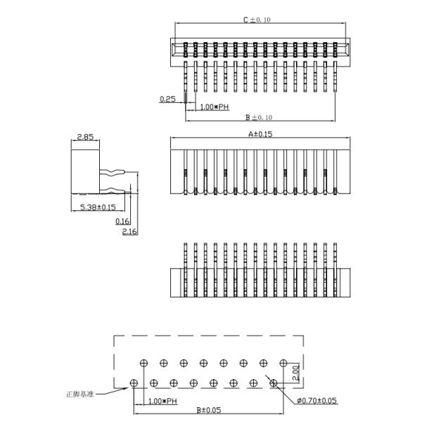 0.4A/PIN FPC FFC Cable Connector For Home Appliances