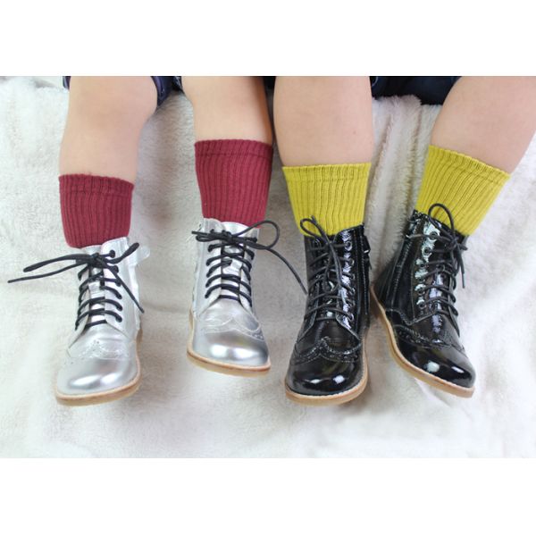 Real Leather Round Toe EU30 Stylish Kids Shoes