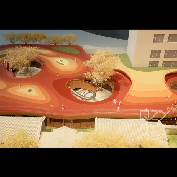 MAD Beijing Quadrangle Courtyard Kindergarten Models Make by Famouse Models Maker QZY