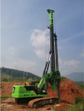 Excavator Drilling Machine Piling Rig Cat Chassis Augers Specification KR220C.