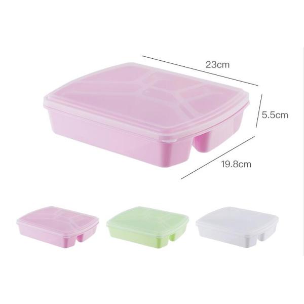 1280ml Reusable Bento Lunch Box 4 Compartments