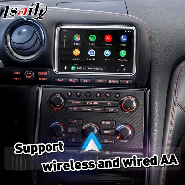 Lsailt Android Auto CP AA OEM Integration Video Interface Carplay for Nissan GTR GT-R R35 2011-2016