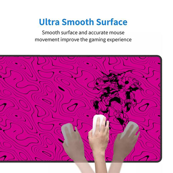 Custom Pattern Lock Edge Office Helper Mouse Pad Gaming Style Durable Rubber Material