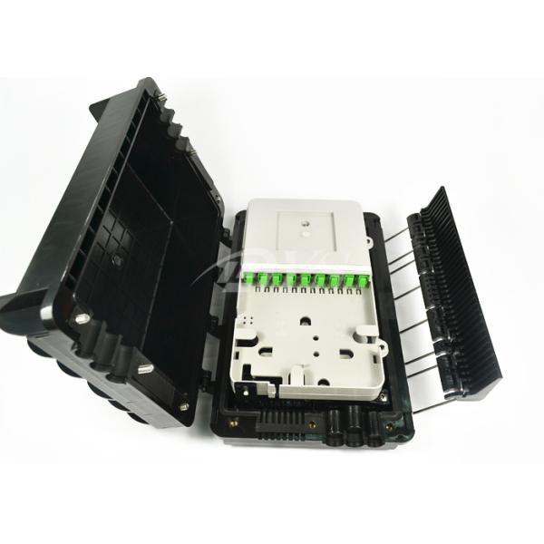 Durable Clip Clock Fiber Optic Splice Closure Easy Open With 1/ 8 Plc Splitter