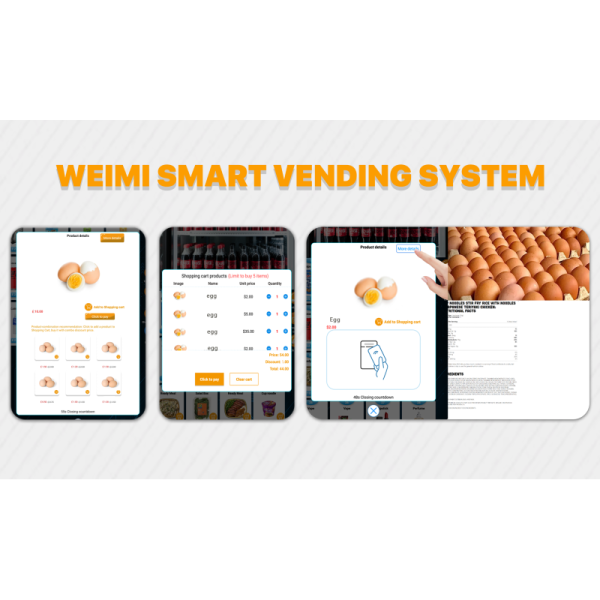 WEIMI Chicken Egg Vending Machine USA With Card Reader and Customizable Lockers for Farms & Shopping Malls