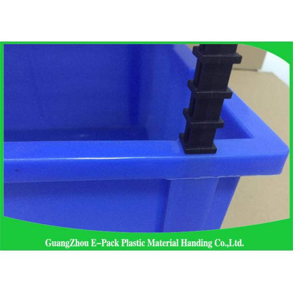 Shelf Wall Mounted Industrial Plastic Storage Boxes , Heavy Duty Plastic Stackable Bins