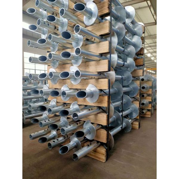 Hot Dip Galvanizing Steel Helical Screw Piles For Durable Foundations