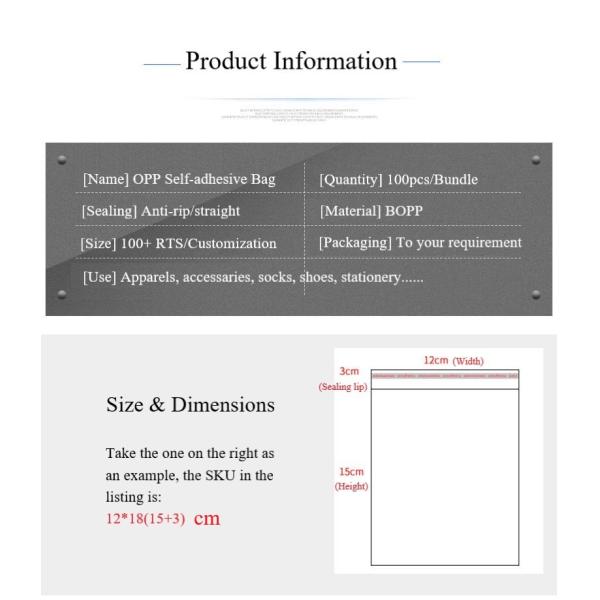 Width 75cm 100pcs/Pack Extra Large Custom Printing Apparel Door-mat Packaging Self Sealing Bopp Bag Clear Plastic Cellophane Bag