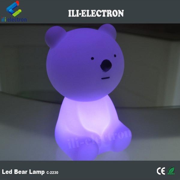 High grade Eco-friendly PE plastic LED bear light