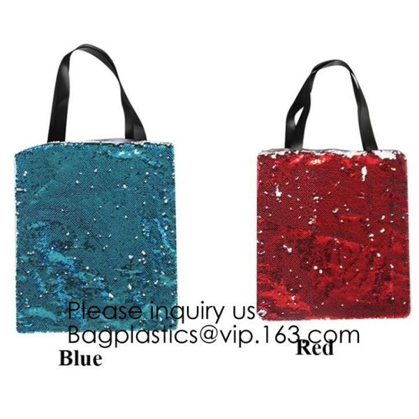 Fashion Bling Sublimation Strapping Sequin Drawstring Backpack Bag,Glitter Mermaid Flip Sequin Bag Outdoor Shoulder Reversib