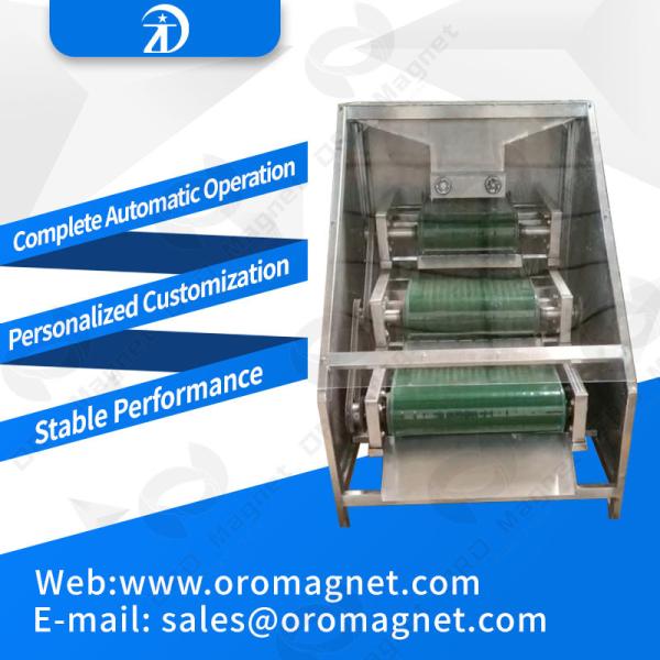 Dry Process High Intensity Belt Type Magnetic Separator With Double Rollers by Conveyor