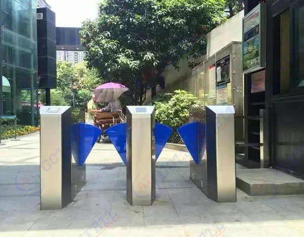 Servo Motor Flap Turnstile Safety Face Terminal Recognition Bar Code Ticket In Subway