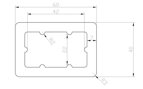Extruded Sanding SGS 60mm 40mm WPC Railing