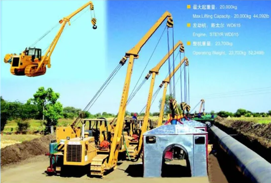 1850rpm Construction Hoisting Speed 10m/Min Pipelayer Machine