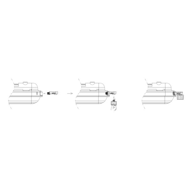 12Vdc PIR Casambi Network Dimmable Sensor With 12m Max Mounting Height For LED Batten